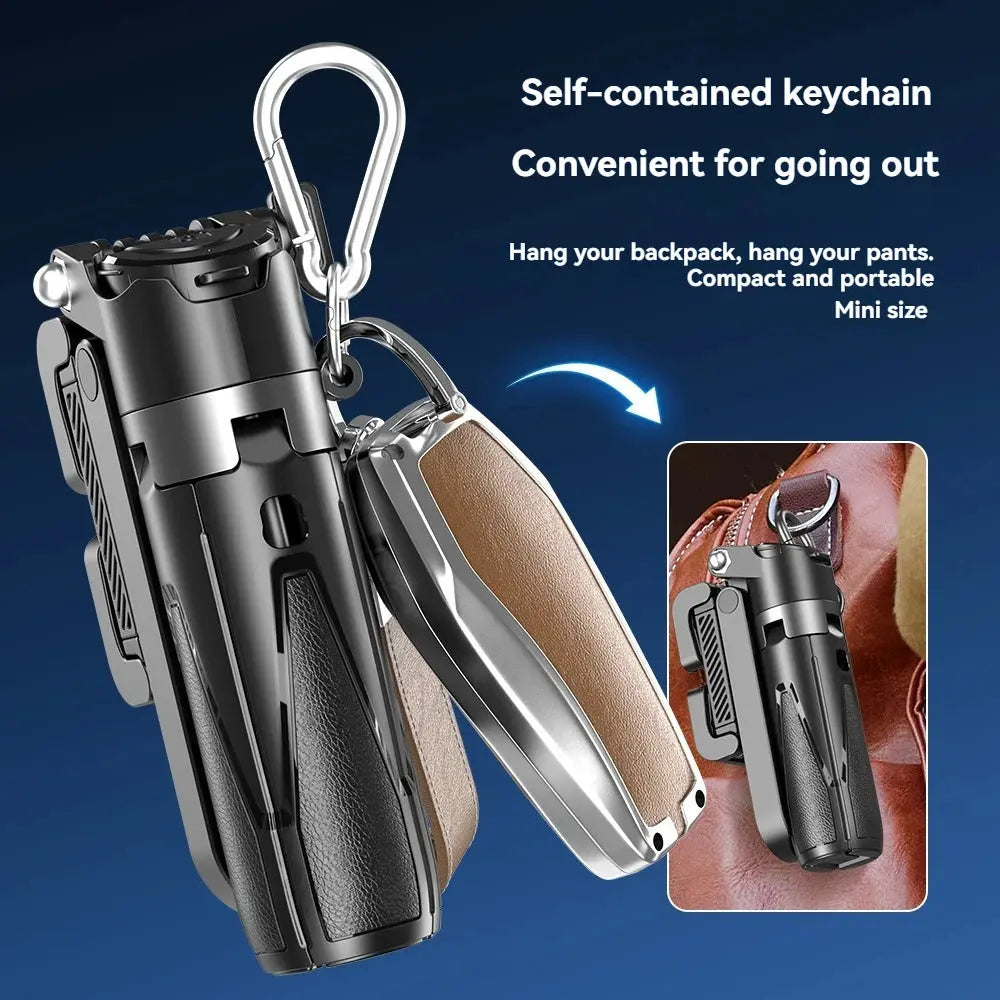 Potable Mini Selfie Stick Tripod Mobile Phone Grip 3 in 1 Multi-Functional Phone Holder for Vlog Livestreaming Photography